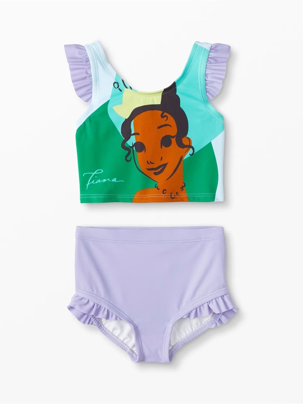 Hanna Andersson x Disney Collab Princess and the Frog Tiana Bikini Size 8